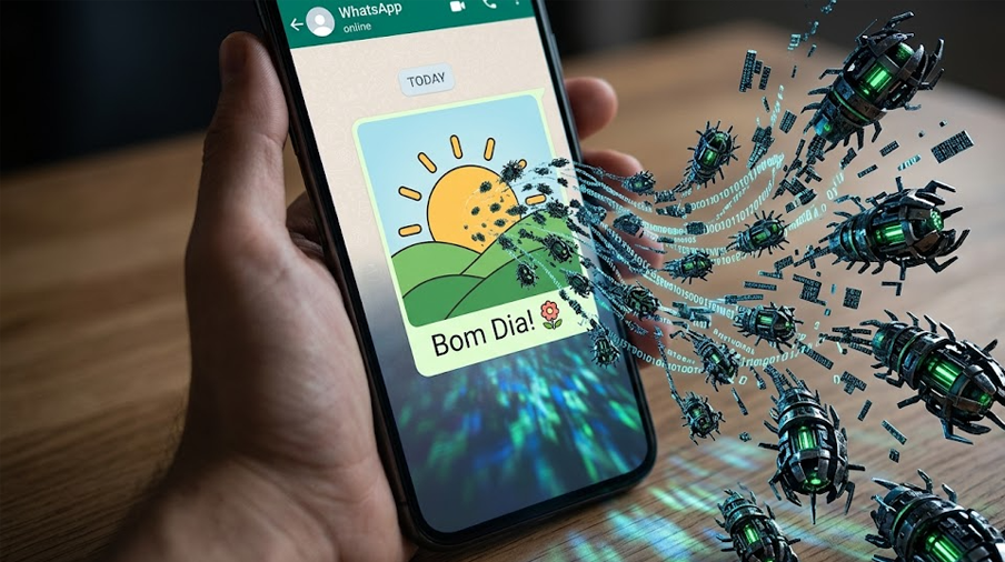Cuidado com o “Zap”: Como um Simples Bom Dia pode Esconder um Vírus Invisível